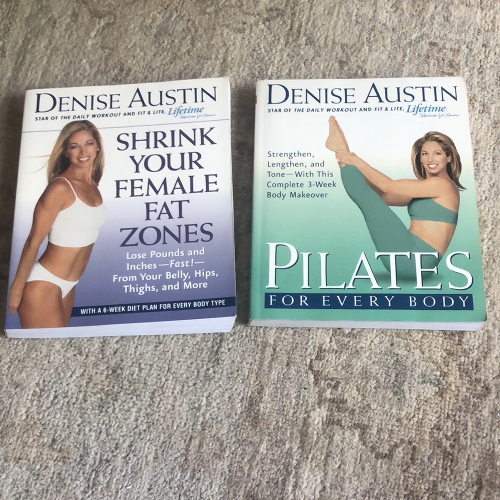 VTG Denise Austin 2 books Pilates